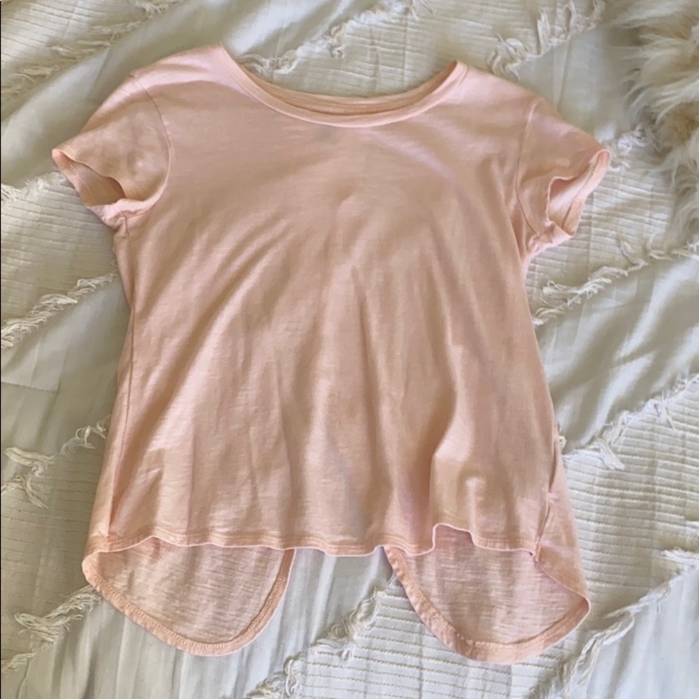 Old Navy girls blush pink top size large
